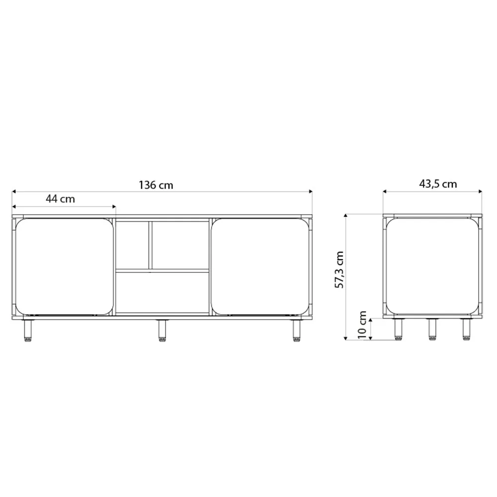 Rack para Sala Elements Appennini Low